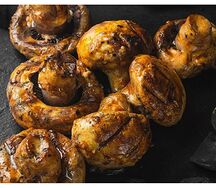 Шампиньоны на мангале