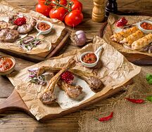 Ассорти Корейка с куриным люля и говядиной