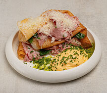 Блины с мортаделлой