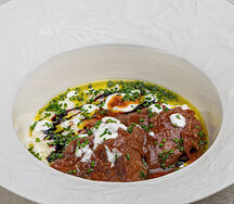 Ризотто с говяжьими щечками