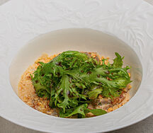 Теплый салат с языком