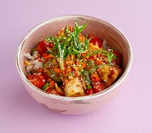 Донбури с хрустящим тофу