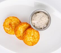 Хашбраун с трюфельным соусом