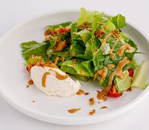 Зелёный салат с рикоттой