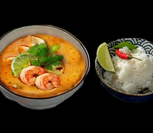 Тайский суп Том ям с морепродуктами