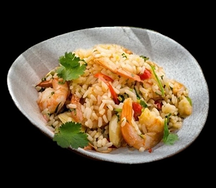 Тяхан с тигровой креветкой