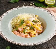 Тальятелле с форелью