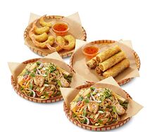 Набор: Вок с лапшой и креветками (2 шт.), Том Там (6 шт.), Нэм Га (6 шт.)