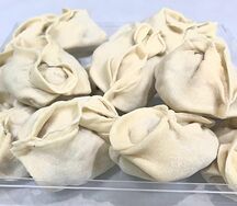 Манты с говядиной, свининой и картофелем