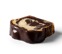 Мраморный кекс с шоколадной глазурью