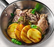 Медальоны из двух видов мяса 