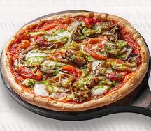 Пицца с овощами гриль 