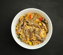 Рис с овощами и говядиной