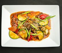 Свинина с овощами