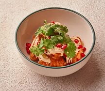 Баклажаны фаршированные курицей и креветкой