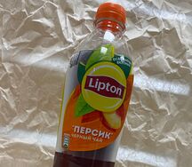 Lipton черный чай Персик