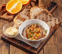 Паштет из куриной печени с апельсиновым конфитюром