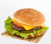 Бургер с котлетой из говядины