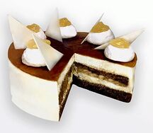 Торт груша-карамель