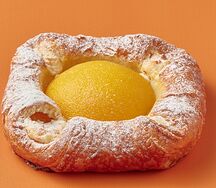 Розан с творогом и персиком