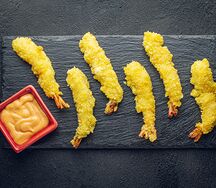 Креветки темпура