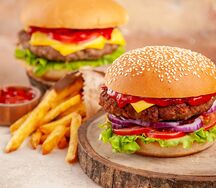 Бургер говяжий на мангале