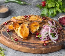 Картофель, запечённый на мангале