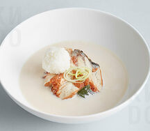 Сливочный суп с угрём