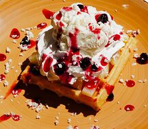 Вафля Ананас-черная смородина