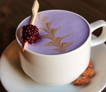 Ежевичный латте 