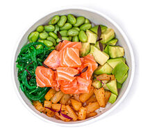 Поке боул сяке стандартная порция лосося/255 г