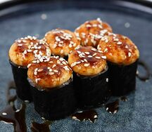 Запеченный ролл Кавай с окунем