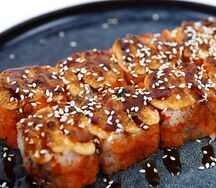 Запеченный ролл Унаги hot 4 шт