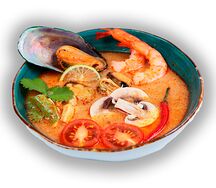 Том ям с морепродуктами