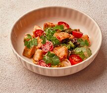 Салат с хрустящим баклажаном 