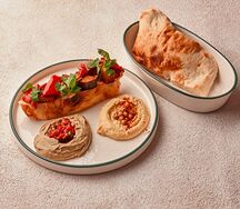 Мезе Аджапсандал, Бабагануш, Хумус 