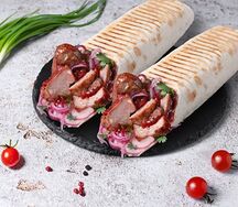 Шашлык из cвинoй шеи в лаваше