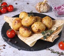 Картофель-бэби на углях