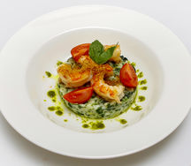 Ризотто с жареными лангустинами