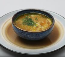 Суп куриный с домашней пастой Фреской