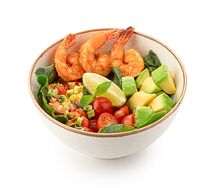 Боул с креветками