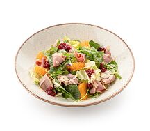 Салат с копчёной уткой и мандаринами