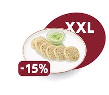 Большая порция котлет из индейки с йогуртовым соусом 3 порции