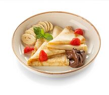 Блинчики с бананом и Нутеллой