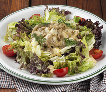 Салат из печени кролика