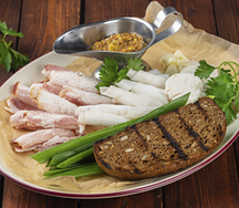 Строганина из сала