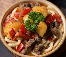 Лагман с говядиной