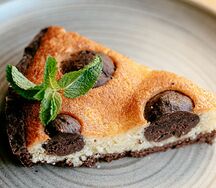 Шоколадный торт с домашним сыром