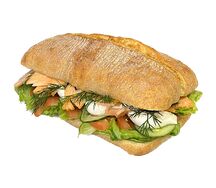 Чиабатта с лососем