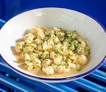 Сакеттини, куриный бульон, трюфельное масло